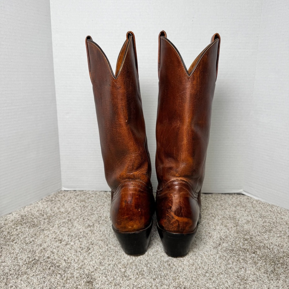 Vintage Frye 2355 Leather Western Cowboy Boots Brown Women's 9.5D - Picture 9 of 10